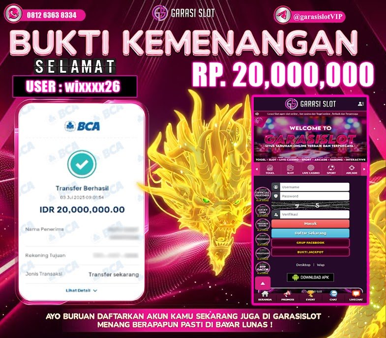 Selamat atas kemenangannya bermain di situs gacor GARASISLOT di game provider pramatic Gold Party 2 – After Hours