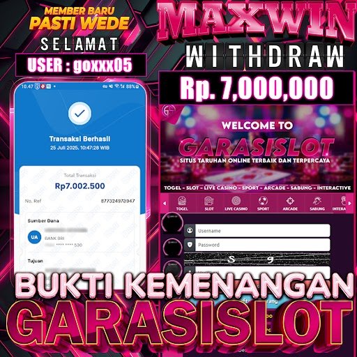 selamat atas kemenangan nya member vip kita dapat JEPE bermain di situs Gacor GARASISLOT bermain di olympus 1000