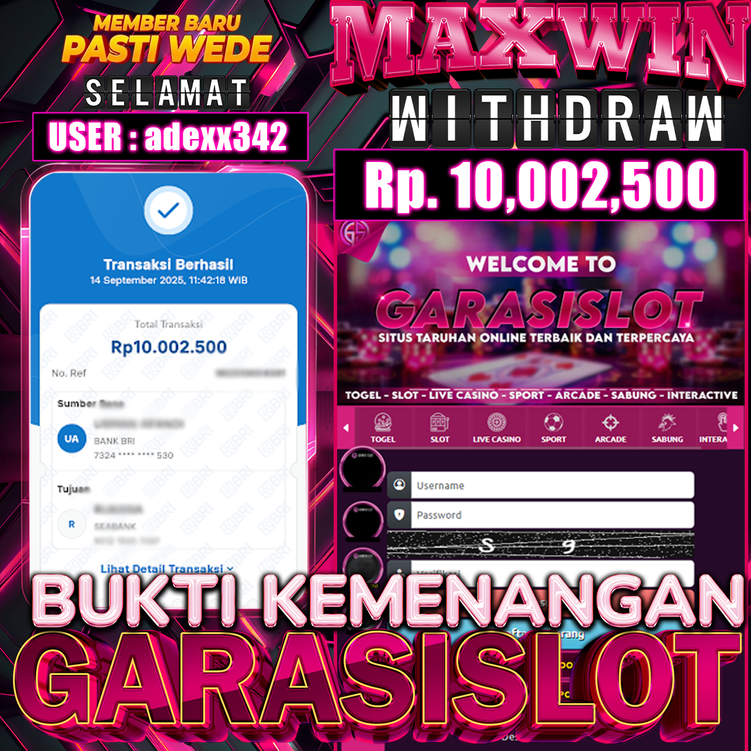 GARASISLOT Bukti kemenangan Mega Roulette
