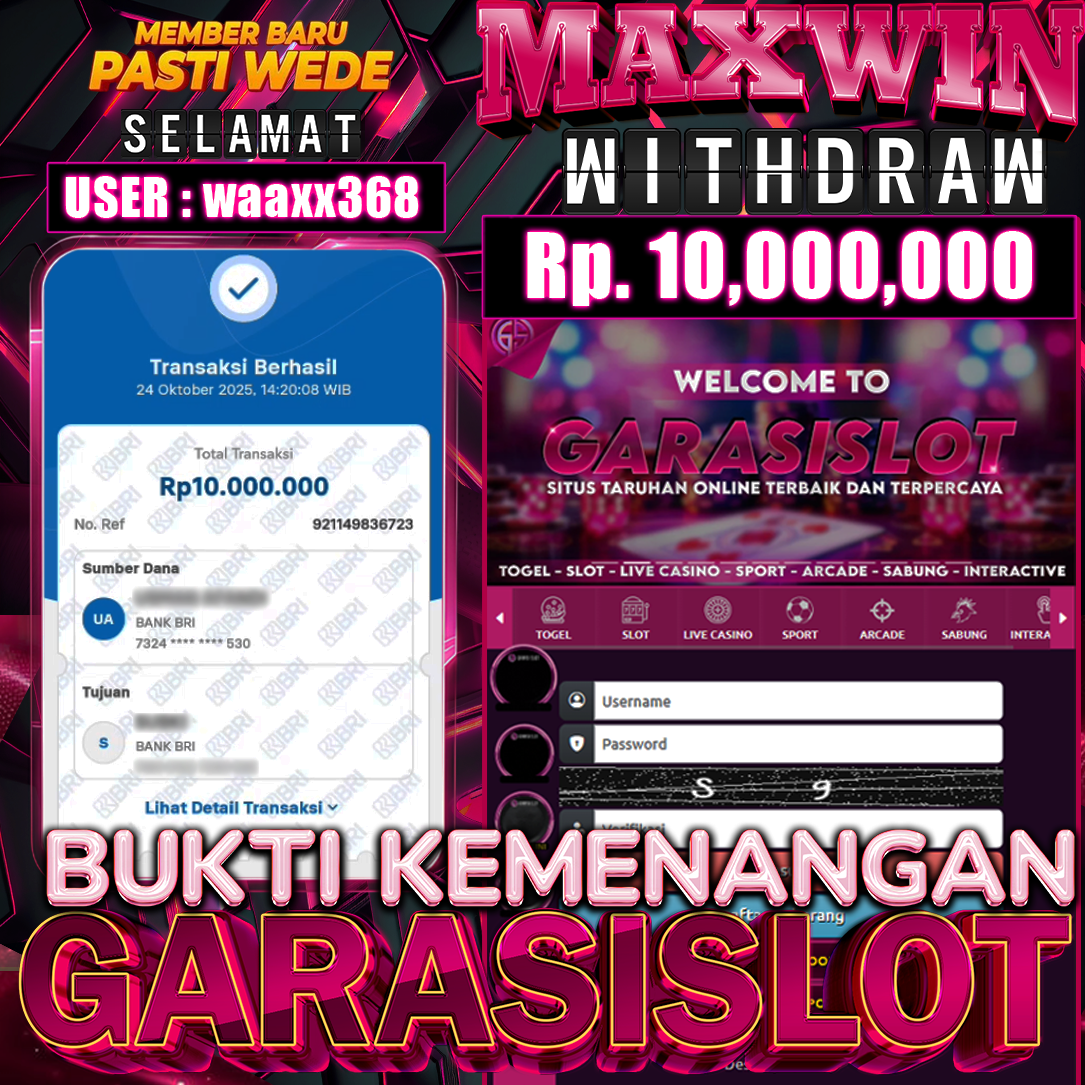 GARASISLOT Bukti kemenangan Gates of Olympus Xmas 1000