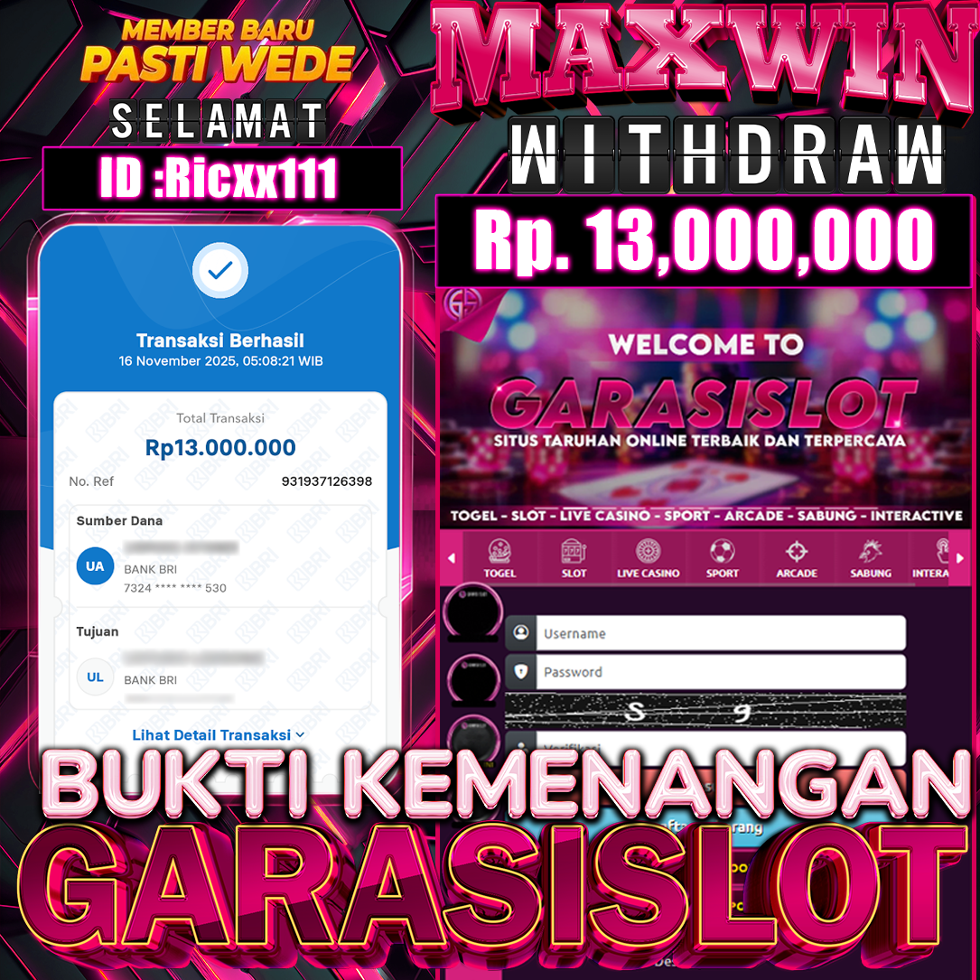 GARASISLOT Bukti kemenangan Wild Wild Riches Returns