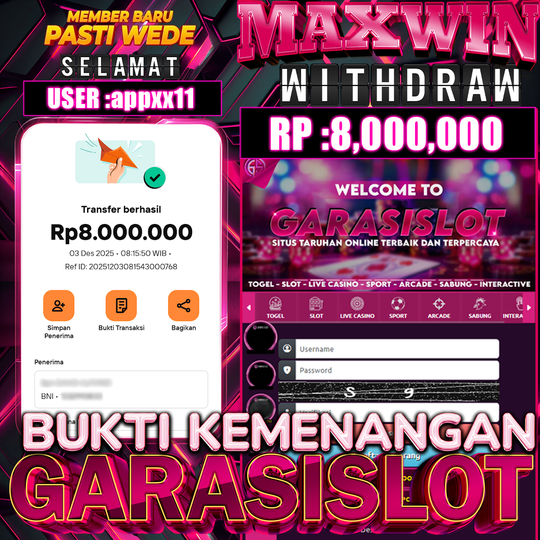 GARASISLOT Bukti kemenangan Wisdom of Athena 1000 Xmas