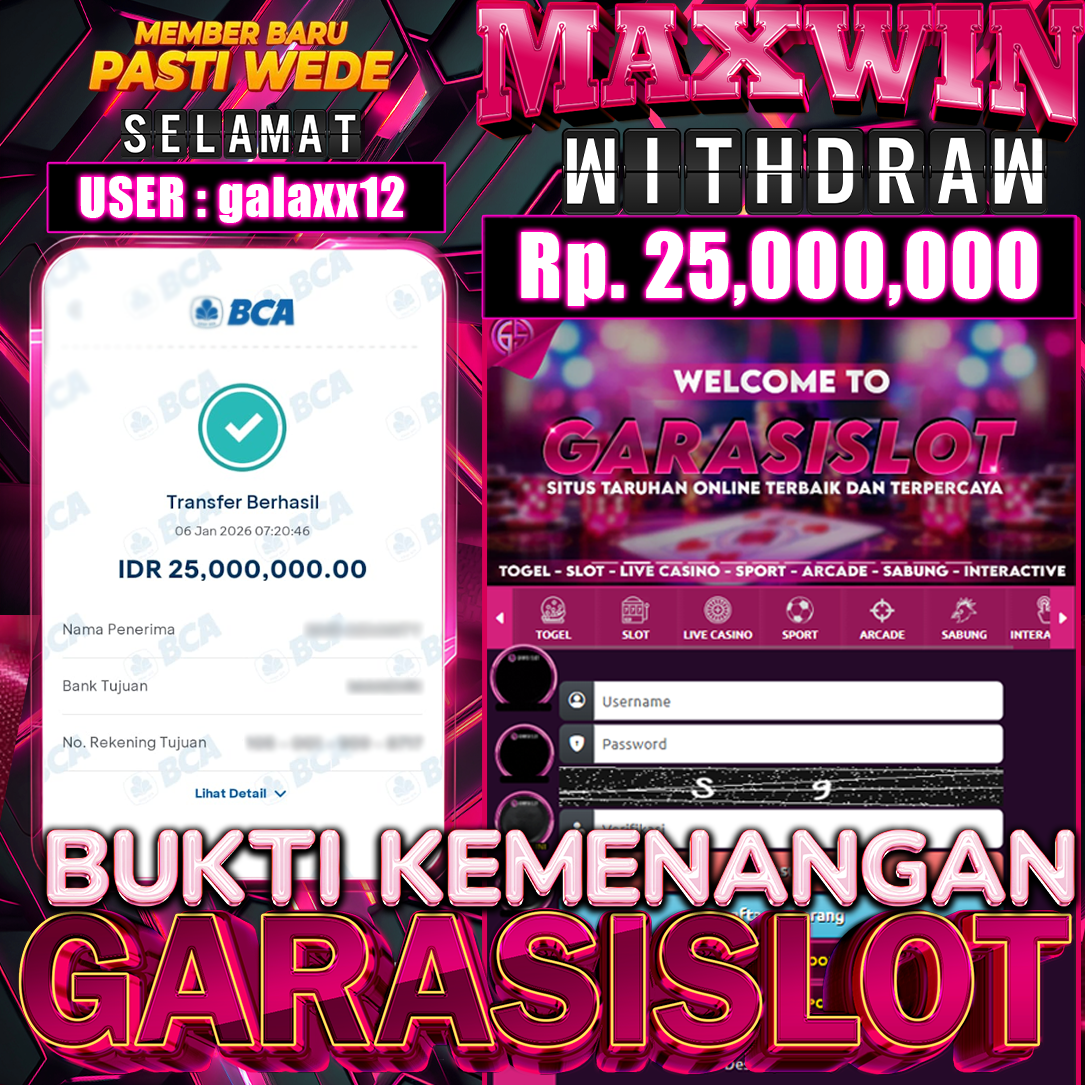 GARASISLOT Bukti kemenangan Sweet Bonanza